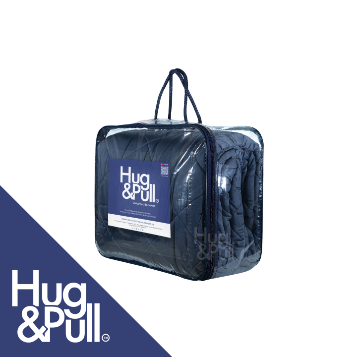 Hug&Pull™ Premium Bamboo Weighted Blanket, gravity blanket for insomnia