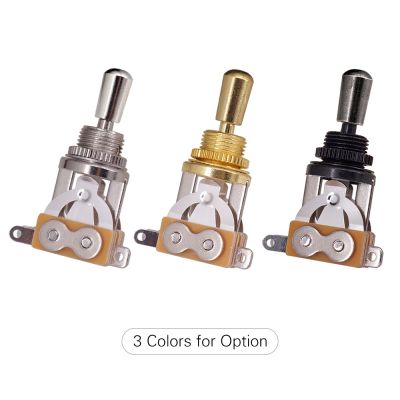 3 Way Short Straight Guitar Toggle Switch Pickup Selector with Brass Hat  for Les Paul LP SG Electric Guitars Guitar Bass Accessories