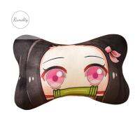 RUNDTY Comfortable Nezuko Devil S Blade Kimetsu No Yaiba อุปกรณ์ตกแต่งรถยนต์มังงะหมอนอิงคอรถหมอน Demon Slayer Headrest รถ