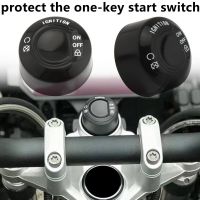 One-key Start Switch Protective Cover For BMW R1200GS R1250GS F850GS F750GS Adventure Black Rubber Motorcycle Accessories