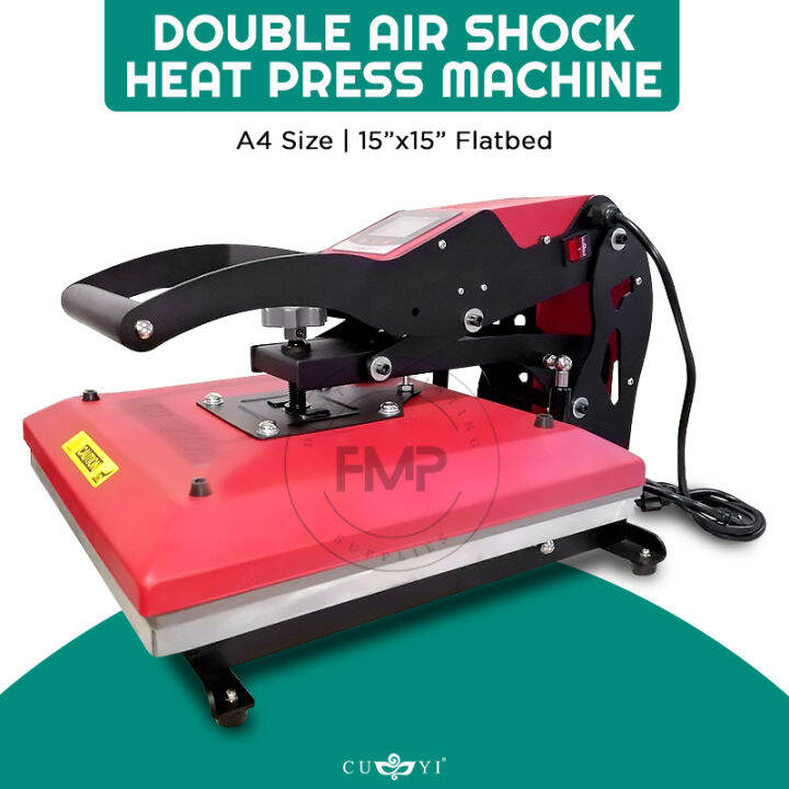 [FMP]CUYI Digital Heat Press Machine A4 Size Teflon Coated and Double