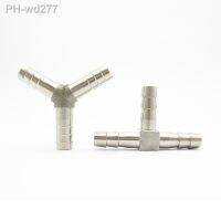 304 Stainless Steel 3 Way Pipe Fitting Tee Y Shaped Connector Coupler Adapter 4/6/8/10/12/13/14/15/16/19/20mm Hose Barb