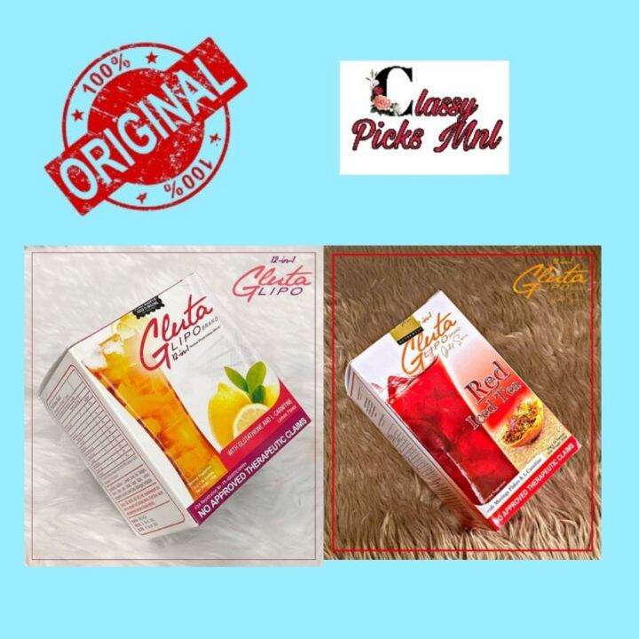 ♩ORIGINAL Gluta lipo Juice Red Iced Tea 10 sachets by Ivana Alawi Alex
