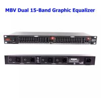 EQ อีควอไลเซอร์ MBV 215 Dual 15-Band Graphic Equalizer เครื่องปรับแต่งความถี่สัญญาณเสียง อีคิว / หรือตัวปรับแต่งเสียง สีดำ