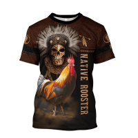 T SHIRT - (All sizes are in stock)   Cool King Rooster Hunting Mens T-shirt 2023 Summer 3D Printing Animal Rooster Hip Hop Street Clothing Mens Clothing Casual O-Neck Top T-shirt  (You can customize the name and pattern for free)  - TSHIRT