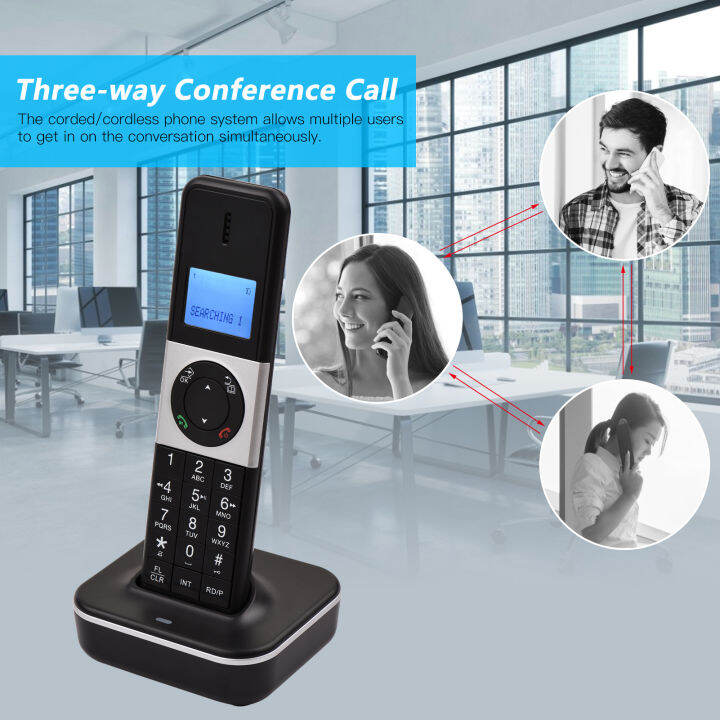 keykits-d2002-tam-expandable-corded-cordless-phone-system-with-answering-machine-caller-id-call-waiting-and-handset-base-speakerphones-support-8-languages-for-office-home-conference