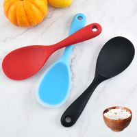 ❐ Silicone Spoon Non-stick Rice Spoons High Temperature Spoon Rice Shovel Tableware Long Handle Kitchen Accessories Rice Spoon