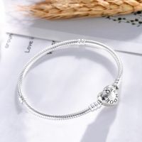 Hot Silver Color Charms Snake Bracelet Fit DIY Safety Chain Beads Original Jewelry Fashion Woman Classic Gril Gift