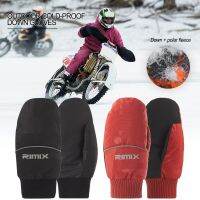 【LZ】❈✳  2 Dedo Inverno Down Luvas à prova de frio Snowboarding Ski Luvas Full Fingers Snowmobile Snow Sport Glove Mittens Para Mulheres Homens