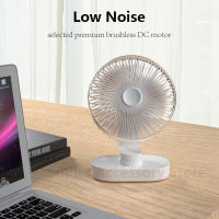 Mini Fan Portable DC 5V USB Rechargeable Strong Wind Small Table Silent Fan Noiseless Oscillating Desktop Cooling Fan USB Gadget