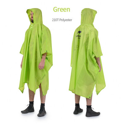 Naturehike 3 in 1Multifunction Raincoat Portable Hiking Rain Poncho 0.3kg Folding Raincoat For Rainproof Mat Tent Camping