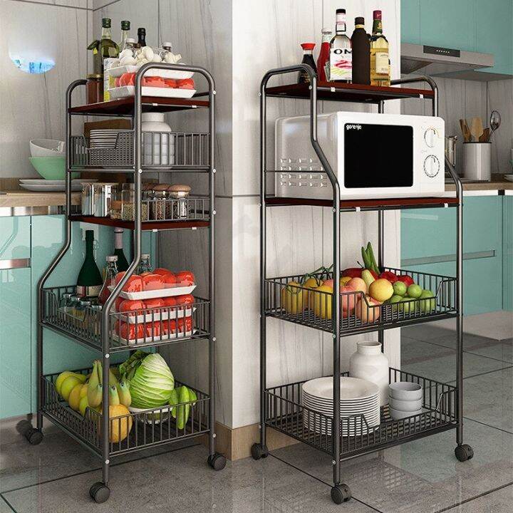 Kitchen Rack 5 Layer Metal Shelves Steel Kitchen Rack Kitchen Organizer ...