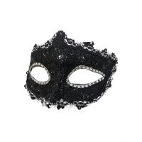 Halloween annual meeting lace party party decoration black printed cloth mask