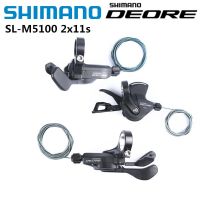 Shimano M5100 SLX SL M7000 M8000เปลี่ยนเกียร์จักรยาน MTB 2S 11ความเร็วในการเปลี่ยนเกียร์ขวาคันเกียร์ซ้ายพร้อมที่จับสำหรับ JEEP Wrangler สายเคเบิลด้านใน