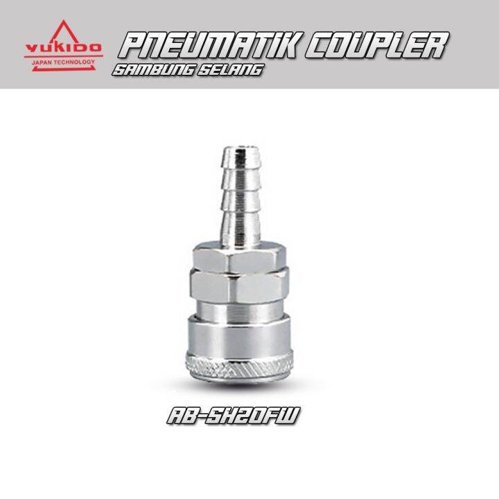 Quick Coupler 20SH Hose Barb Copler Selang Angin SH20 SH 20 9 mm