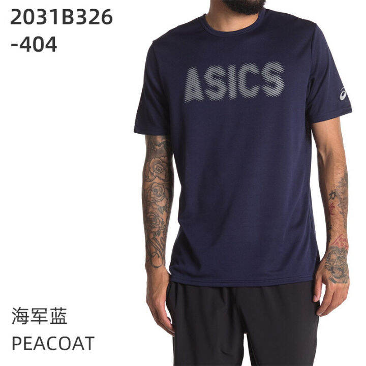 asics-yaseshi-เสื้อยืดคอกลมแขนสั้นผู้ชาย-เสื้อยืดกันเหงื่อแห้งเร็วผ้าออกกำลังกายวิ่งเทรนนิ่ง9449