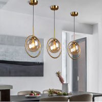 Modern Decor Pendant Lights Simple Amber Glass Pendant Lamps Lighting Living Room Nordic Indoor Hanging Lamps Bar Light Fixtures