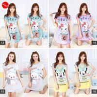 KM Women Cartoon Printed Ready Stock Mini Night Dress Sleep Wear Collection [PJ19519]