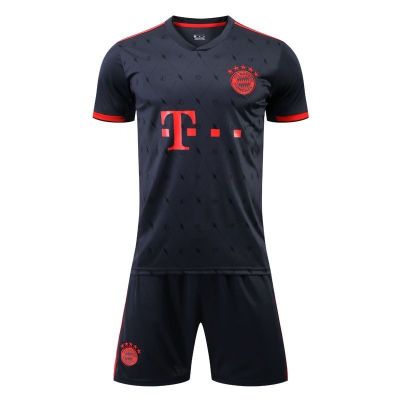 ✙﹍☈  22 and 23 new away kit for bayern Munichs dark gray 7 muller football suits in 25 male custom