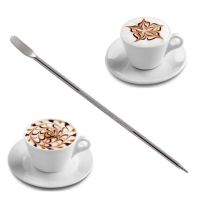 2Pcs Stainless Steel Coffee Art Needles Pen Barista Tool for Cappuccino Latte Espresso Decorating Coffee Art Needles Cups  Mugs Saucers Cups  Mugs Sau