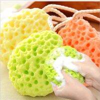 【cw】 Colorful Soft Sponge Shower Rubs Durable Massage Pot Scrubber Supplies !