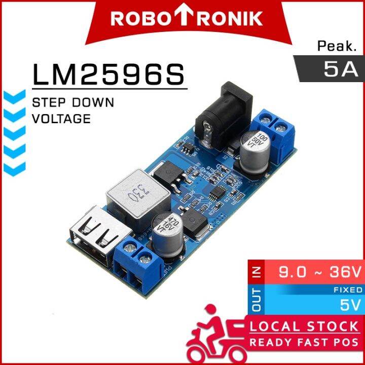 Dc Step Down Lm2596s (fixed 5v) Xy-3606 5a.max Lm2596 Buck Converter 