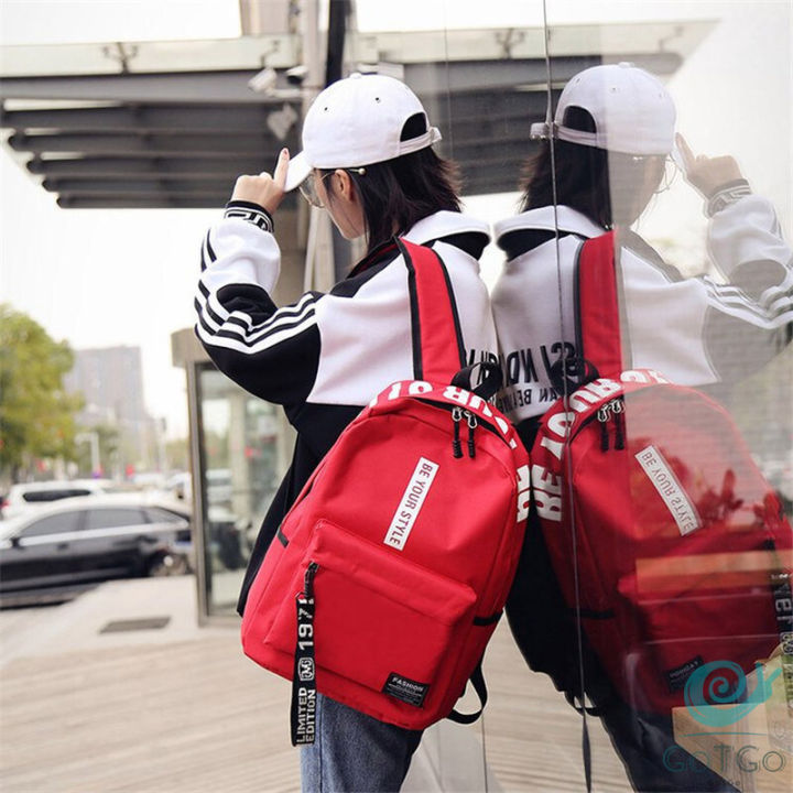 gotgo-กระเป๋าเป้สายเกาหลี-กระเป๋าเป้เดินทาง-กระเป๋าเป้ลำลอง-backpack