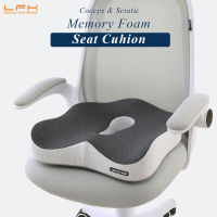 Seat Chair Cushion for Relieves Back Sciatica Pain Tailbone Pain Coccyx Degenerating Memory Foam Cushion with Removable Cover