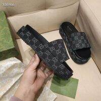 【FREE SHIPPING】Casual Versatile Printing Muffin Bottom Slippers