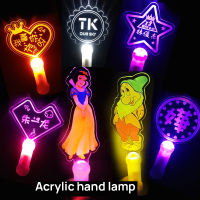 CUSTOMIZED LOGO Picture Concert Acrylic RGB Led Light Stick Party Wireless Wedding Halloween Glow Sticks Cheer Up Sticks