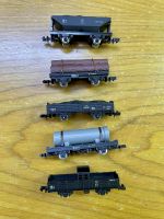 Brand new Tomix N JNR Freight Cars, 5 types of Wagon.  Tested, unused.  ใหม่เอี่ยม Tomix N JNR Freight Cars, 5 ประเภท Wagon. ทดสอบแล้ว ไม่ได้ใช้