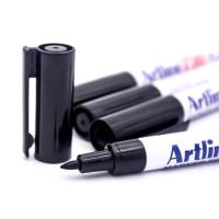 Electro48 Artline ปากกาเขียนผ้า อาร์ทไลน์ ชุด 4 ด้าม (สีดำ) แห้งทันที และกันน้ำ