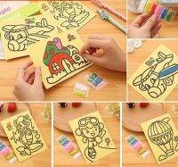 Childrens sand painting set creative scratch handmade painting DIY painting