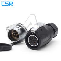 XHP20 6 Pin Waterproof Connector IP68 Cable Connector Aviation Plug Socket Male And Female 6 Pin 20mm Flange