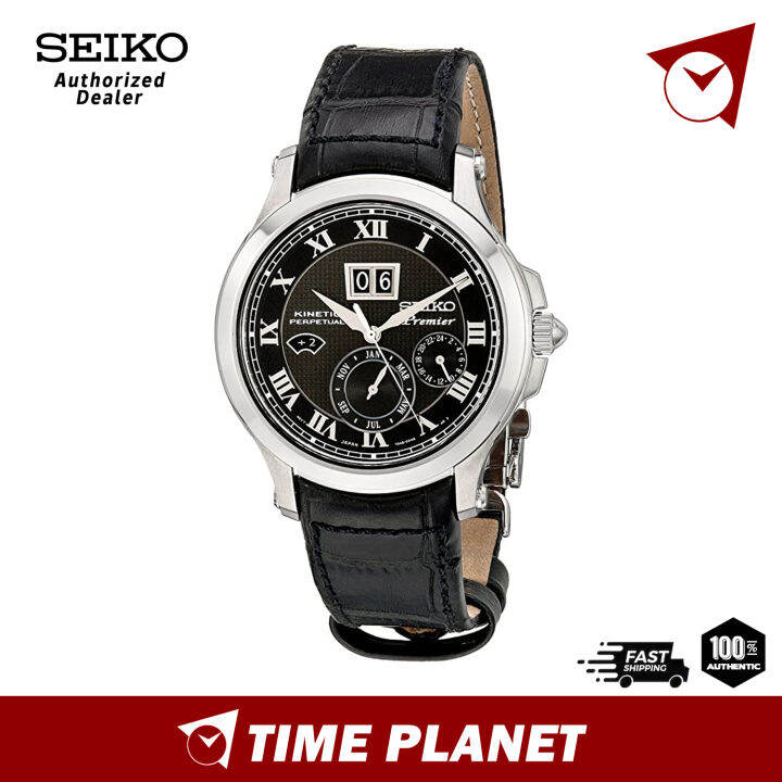 Seiko SNP041P2 Gents Premier Kinetic Perpetual Watch | Lazada