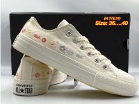 รองเท้าCONVERSE CHUCK TAYLOR ALL-STAR 70  SIZE.36-40 พร้อม อปก.ครบเซท รองเท้าผ้าใบ รองเท้าแฟชั่น รองเท้าลำลอง  รีวิวจากงานจริง H7A001