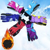 Men Women Couple Waterproof Winter Ski Gloves Cotton Warm Skiing Gloves Windproof Snow Mittens Cycling Snowboard Gloves