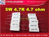 Freight free 10PCS 5W 4.7R 4.7 ohm Cement Resistor 5w4.7ohm 5w 4.7ohm