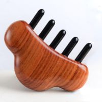 ❂☑ Hair Comb Scalp Meridian Massage Sandalwood Brush Wide Teeth Head Acupuncture Massager Anti-static Hair Loss Combs