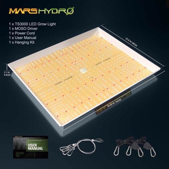 ready-stock-ส่งฟรี-mars-hydro-ts3000-450w-ไฟปลูกต้นไม้-led-full-spectrum-hydroponic-led-grow-lightมีบริการเก็บเงินปลายทาง