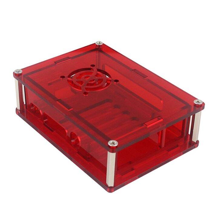 Acrylic Case for Raspberry Pi 4 Model B Transparent Case for Raspberry ...
