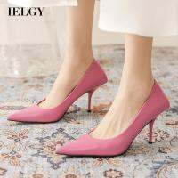 IELGY  Stiletto ชี้เท้าออกแบบความรู้สึกรองเท้าส้นสูงมืออาชีพ