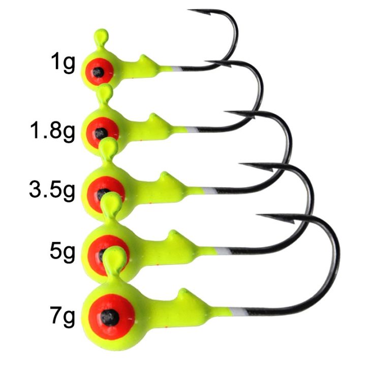 yf-jyj-50pcs-box-1g-2g-5g-colorful-big-eyes-soft-worm-jig-head-hook-fishing-tackle-pesca-lure