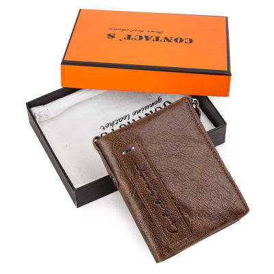 Contacts Genuine Leather Women Short Wallet Free Engraving Coin Purse Small Mini Card Holder Portomonee Female Wallet Pocket