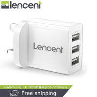 【】 Wijaya online คิวบ์สมาร์ทกาแลคซี Lencent เทคโนโลยีอะแดปเตอร์ปลั๊กพินชาร์จกำลังหลัก USB IC UK แบบพกพา3พอร์ตเป็นต้นที่ชาร์จ USB ผนังปลั๊ก3.4A สำหรับและ3อัน