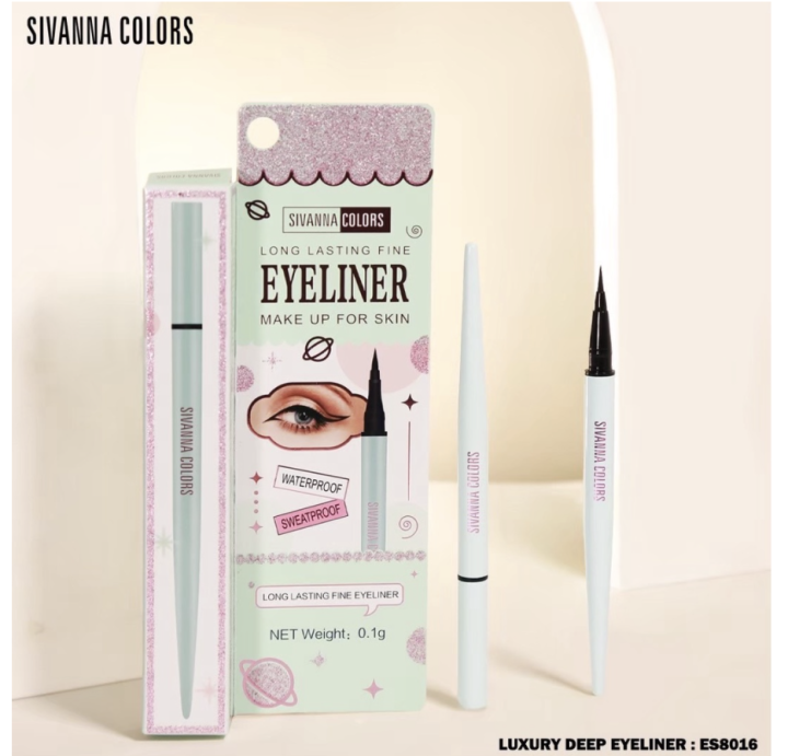 sivanna-colors-luxury-deep-eyeliner-es8016-ซิวานน่า-คัลเลอร์-ลักซูรี-อายไลเนอร์-กันน้ำ-หัวพู่กัน-เรียวเล็ก-หัวฟองน้ำ