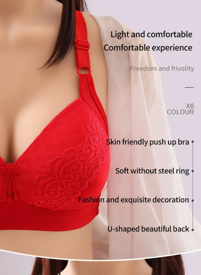 Ladies U Shape Sexy Bra Lace Bra Cup Comfortable Breathable