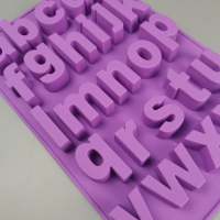 แม่พิมพ์ ซิลิโคน ตัวอักษร พิมพ์เล็ก , Lower Case Letters Alphabet Silicone Mold  เหมาะกับการใช้ทำ ชอคโกแลต เค้ก ขนมปัง มูส เยลลี่