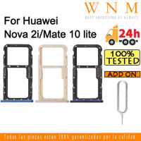 สำหรับ Huawei Nova 2i Mate 10 Lite ถาดซิมการ์ดสำหรับ Huawei Nova2i Mate10 Lite ซิมการ์ดผู้ถือการ์ด Reader SD Slot Adapter อะไหล่