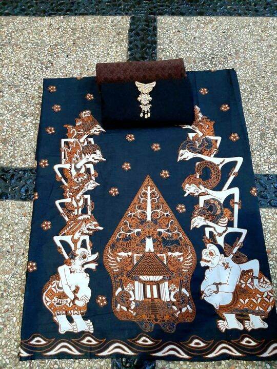 Kain Batik Print Katun Prima Wayang Sekawan Seragam Bridesmaid